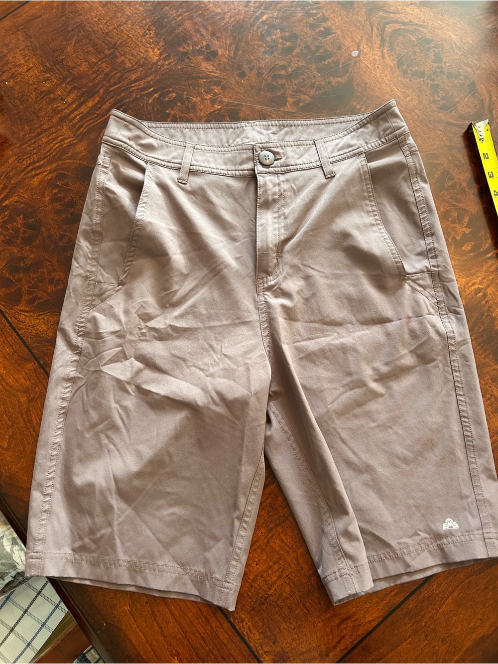 Eastern Mountain Sports Short Mens 30 Flat Front Hiking Lightweight Trail Purple